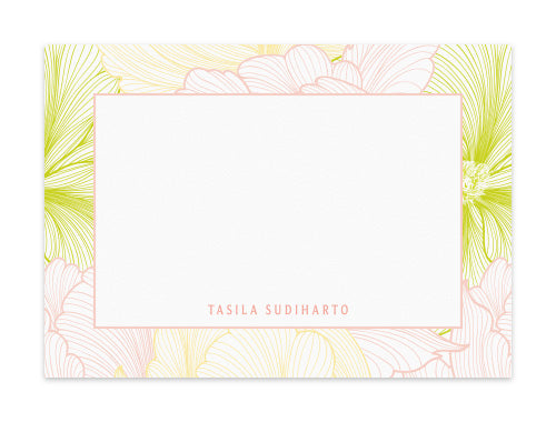 Notecard Set of 6 Bright Floral