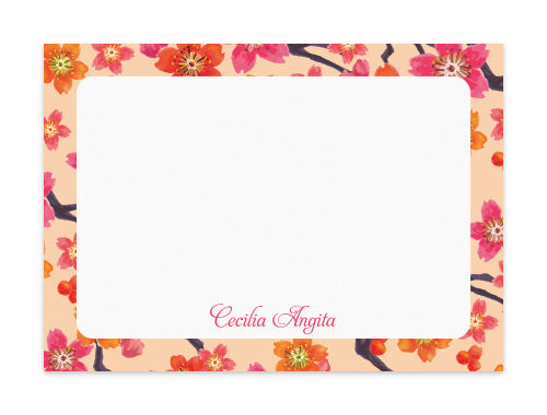 Notecard Set of 6 Cherry Blossom
