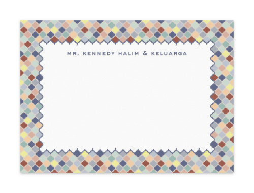 Notecard Set of 6 Turkish Delight