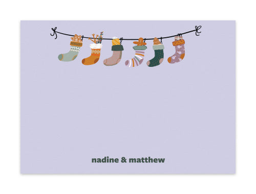 Notecard Set of 6 Socky Socks