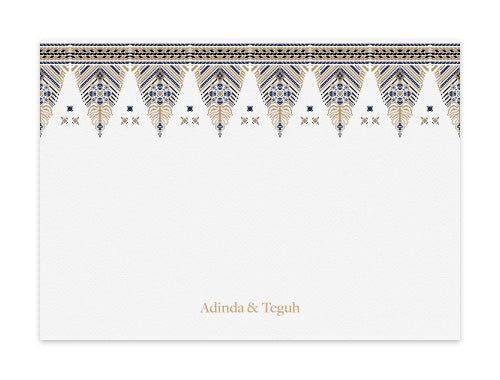 Notecard Set of 6 Songket