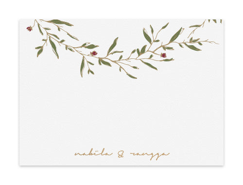 Notecard Set of 6 Twigth Wreath