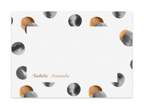 Notecard Set of 6 Watercolor Dots