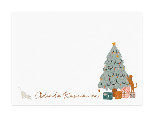 Notecard Set of 6 Scratchy Holidays