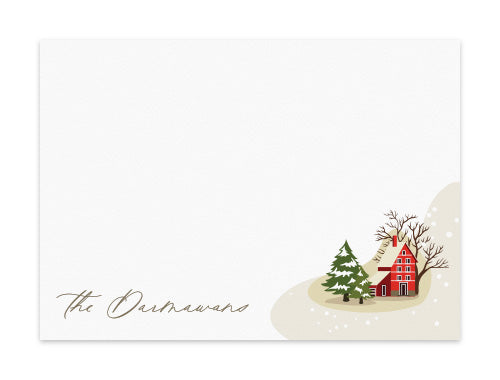 Notecard Set of 6 Secluded Cabin