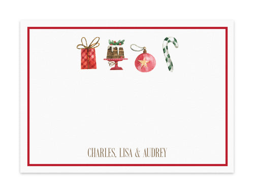 Notecard Set of 6 Jolly Days