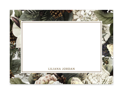 Notecard Set of 6 Winter Flower