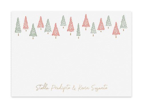 Notecard Set of 6 Scount Pine