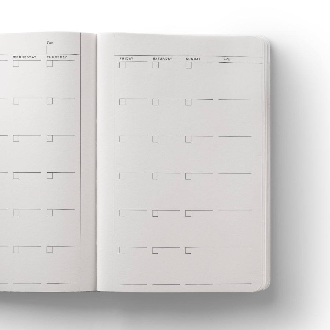Undated Planner Hard Cover A5 Navy