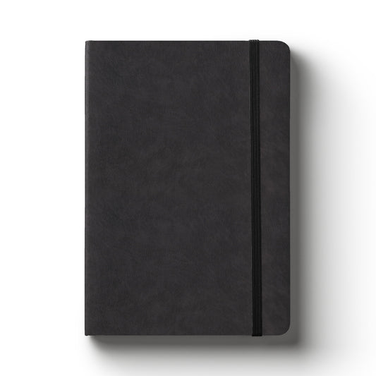 Notebook Hard Cover A5 Lined Black