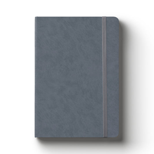 Notebook Hard Cover A5 Lined Grey