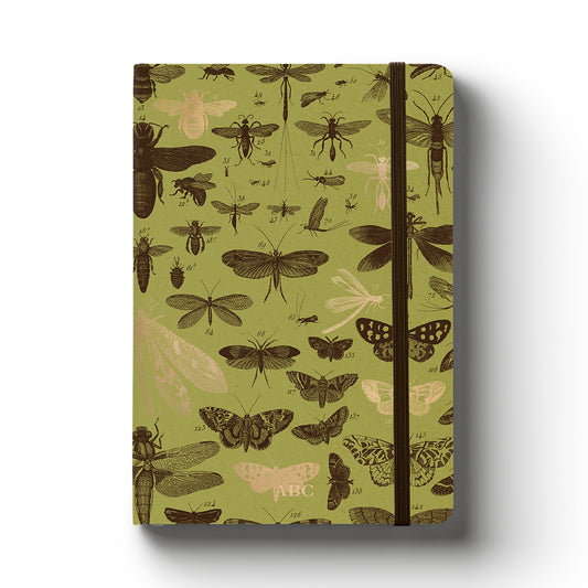 Notebook Hard Cover A5 Lined Insects