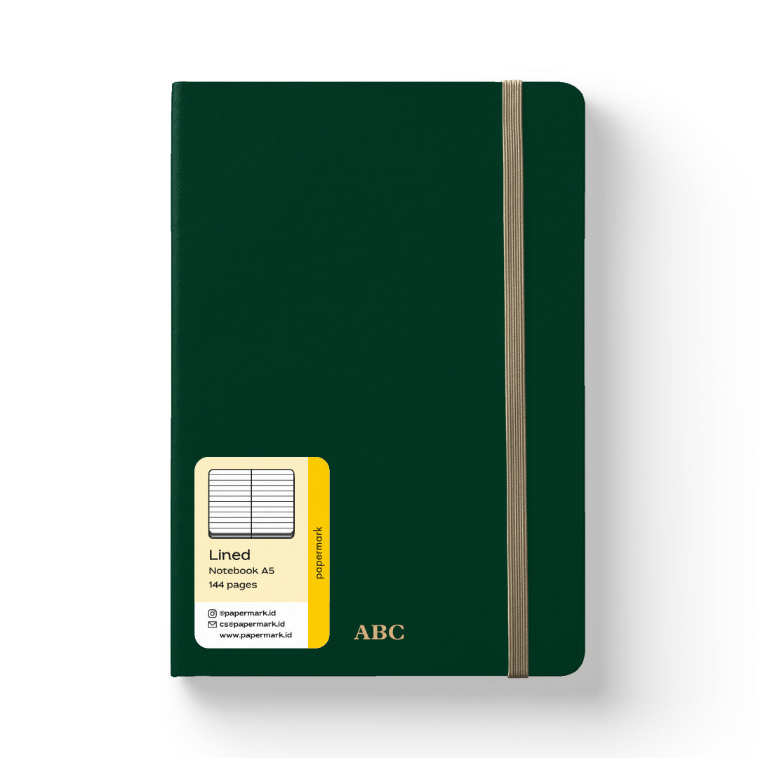 Notebook Soft Cover A5 Lined Green