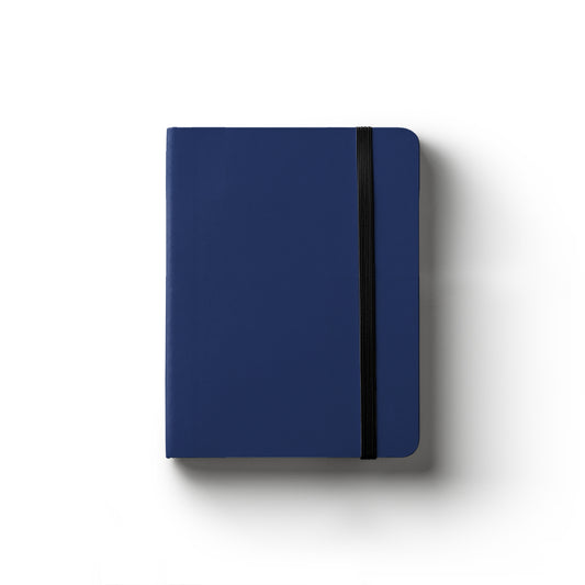 Notebook Hard Cover A6 Lined Blue