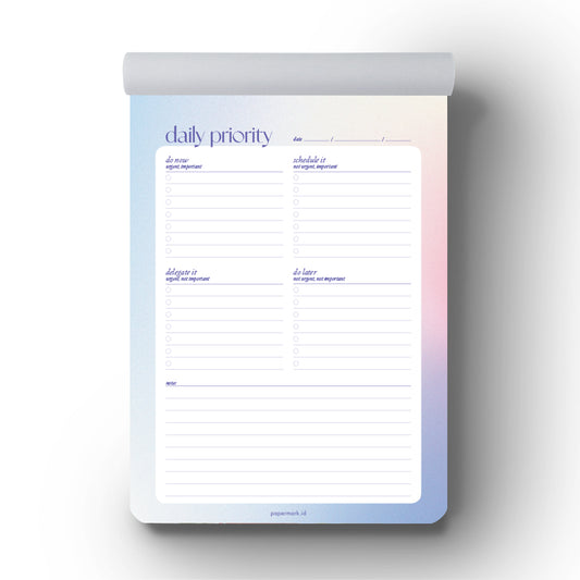 Notepad Gradient A5 Daily Priority