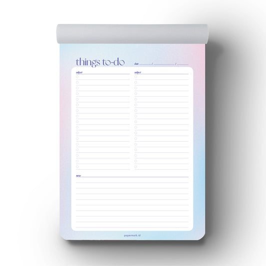 Notepad Gradient A5 To-Do List