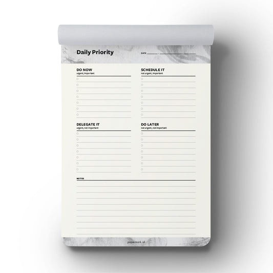 Notepad Marquee A5 Daily Priority