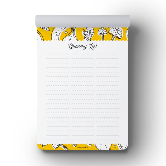 Notepad Receta A5 Grocery List