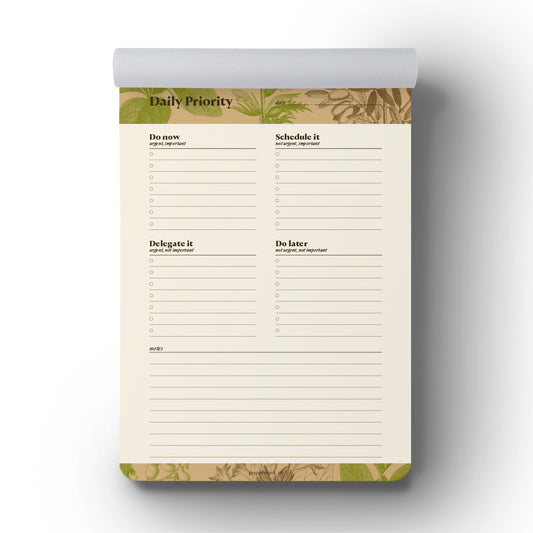 Notepad Scientific A5 Daily Priority