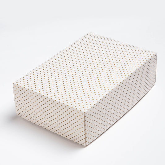 Gift Box Golden Dots Medium