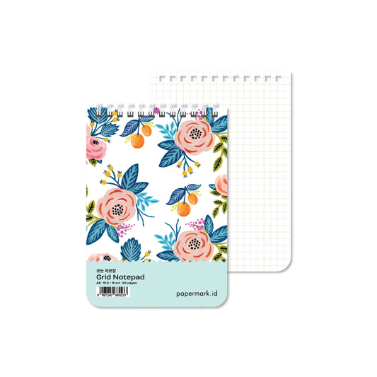Spiral Notepad Summer Vibe A6 Grid