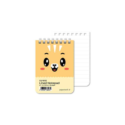 Spiral Notepad Pet A7 Lined