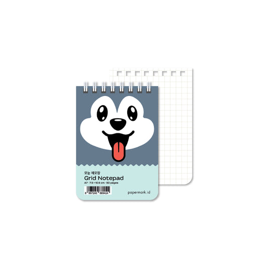 Spiral Notepad Pet A7 Grid