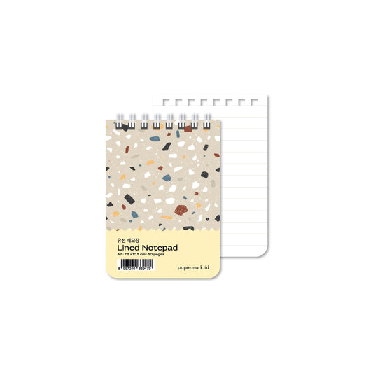 Spiral Notepad Terazzo A7 Lined