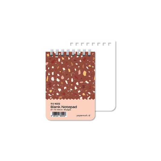 Spiral Notepad Terazzo A7 Blank