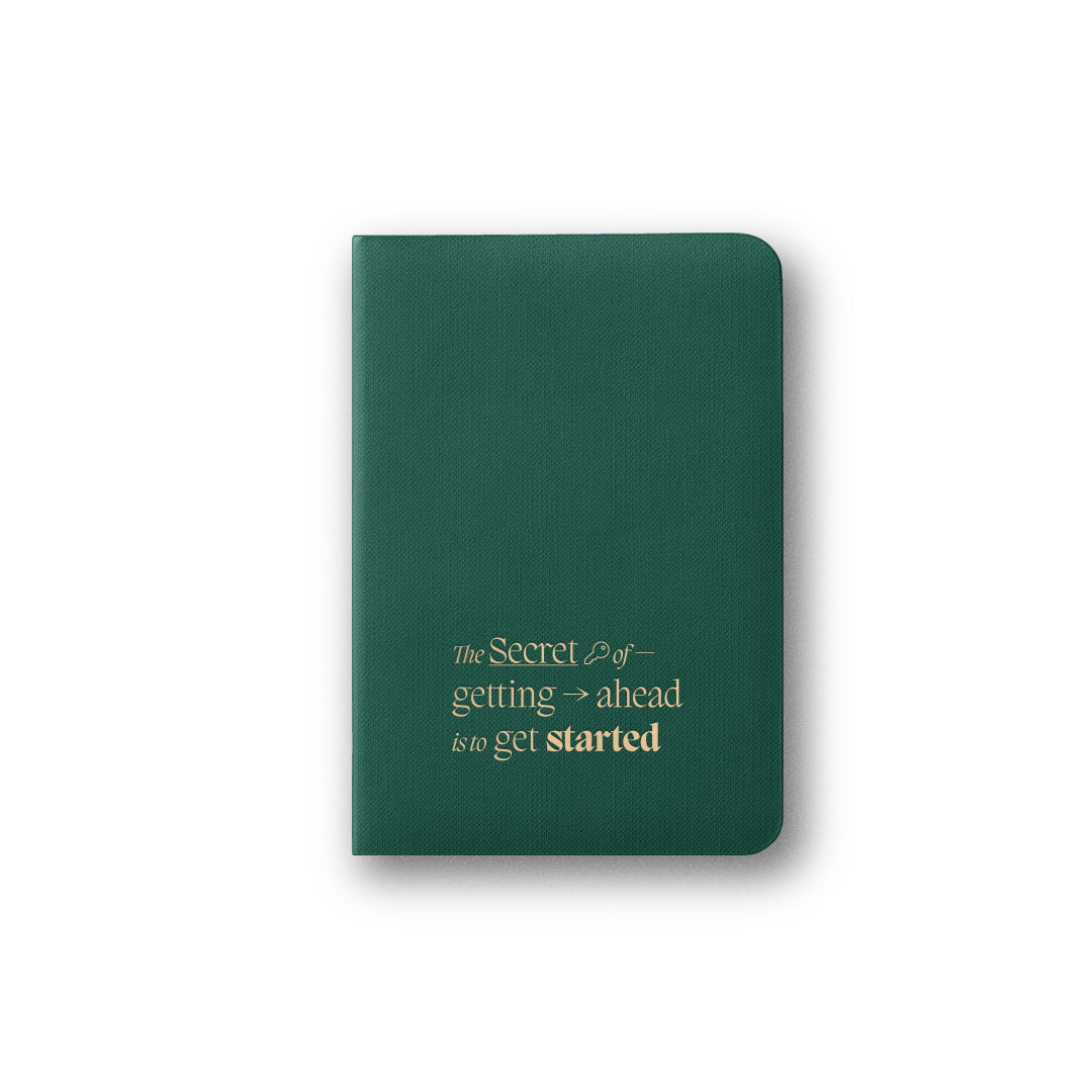 Pocket Notes Set of 3 A6 Lined Forest Green