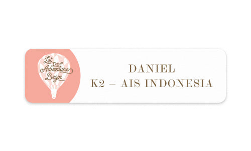 School Label Let The Adventure Begin