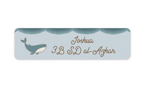 School Label Whalecome