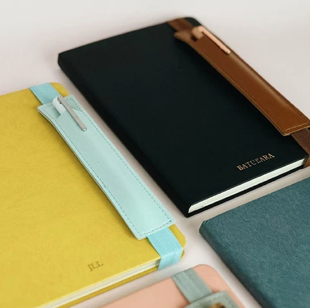 Elastic Pen Pouch Navy Grey