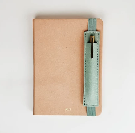 Elastic Pen Pouch Navy Grey