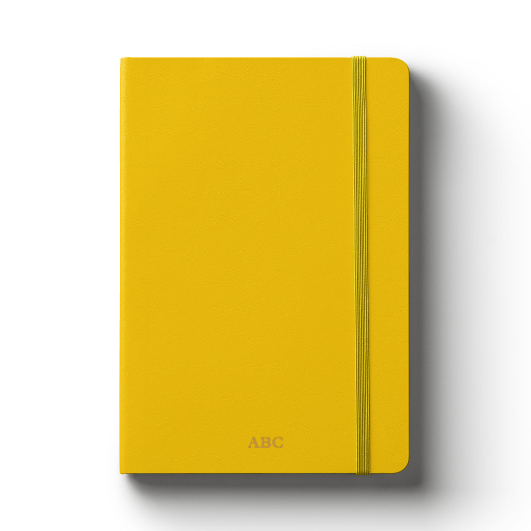 Notebook Hard Cover A5 Blank Yellow