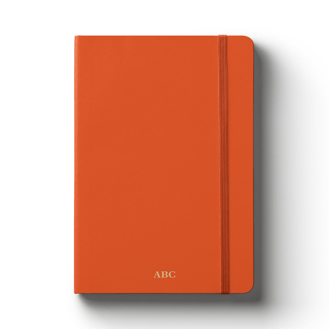 Notebook Hard Cover A5 Lined Orange