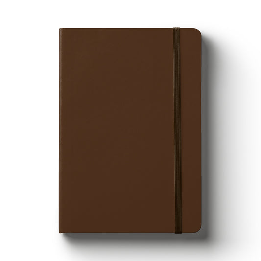 Notebook Hard Cover A5 Blank Brown