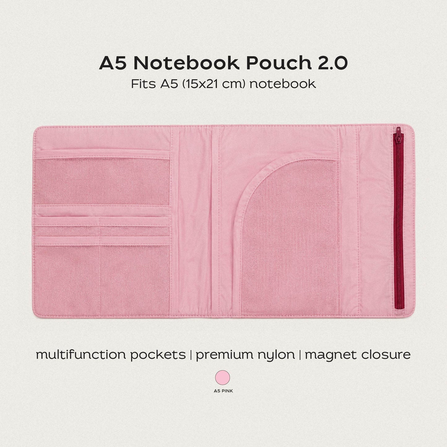 Notebook Pouch A5 Pink