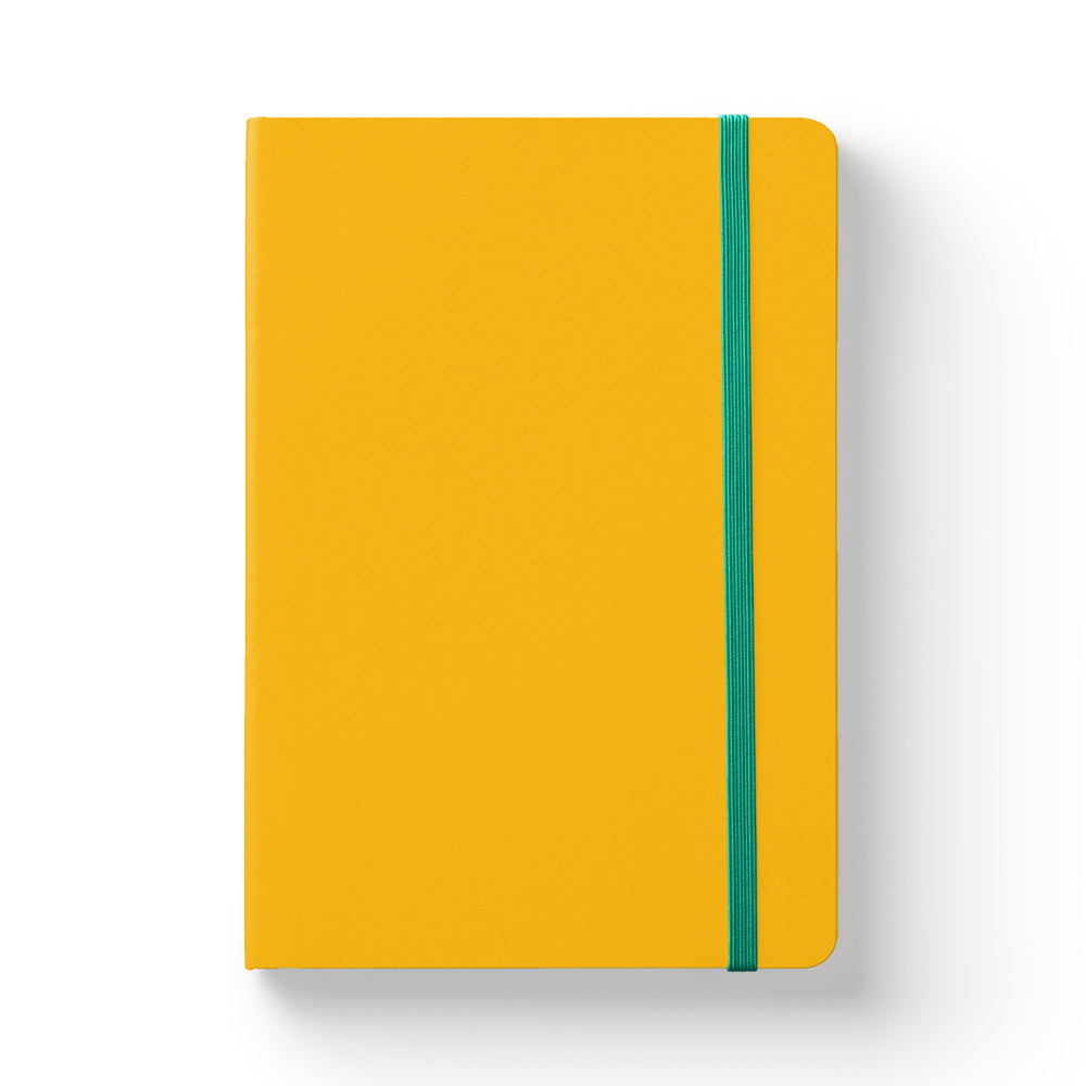 Notebook Soft Cover A5 Lined Yellow