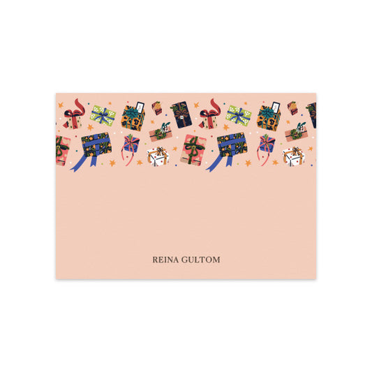 Notecard Set of 6 Regalos Peach