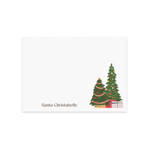 Notecard Set of 6 Nordic Peaks White