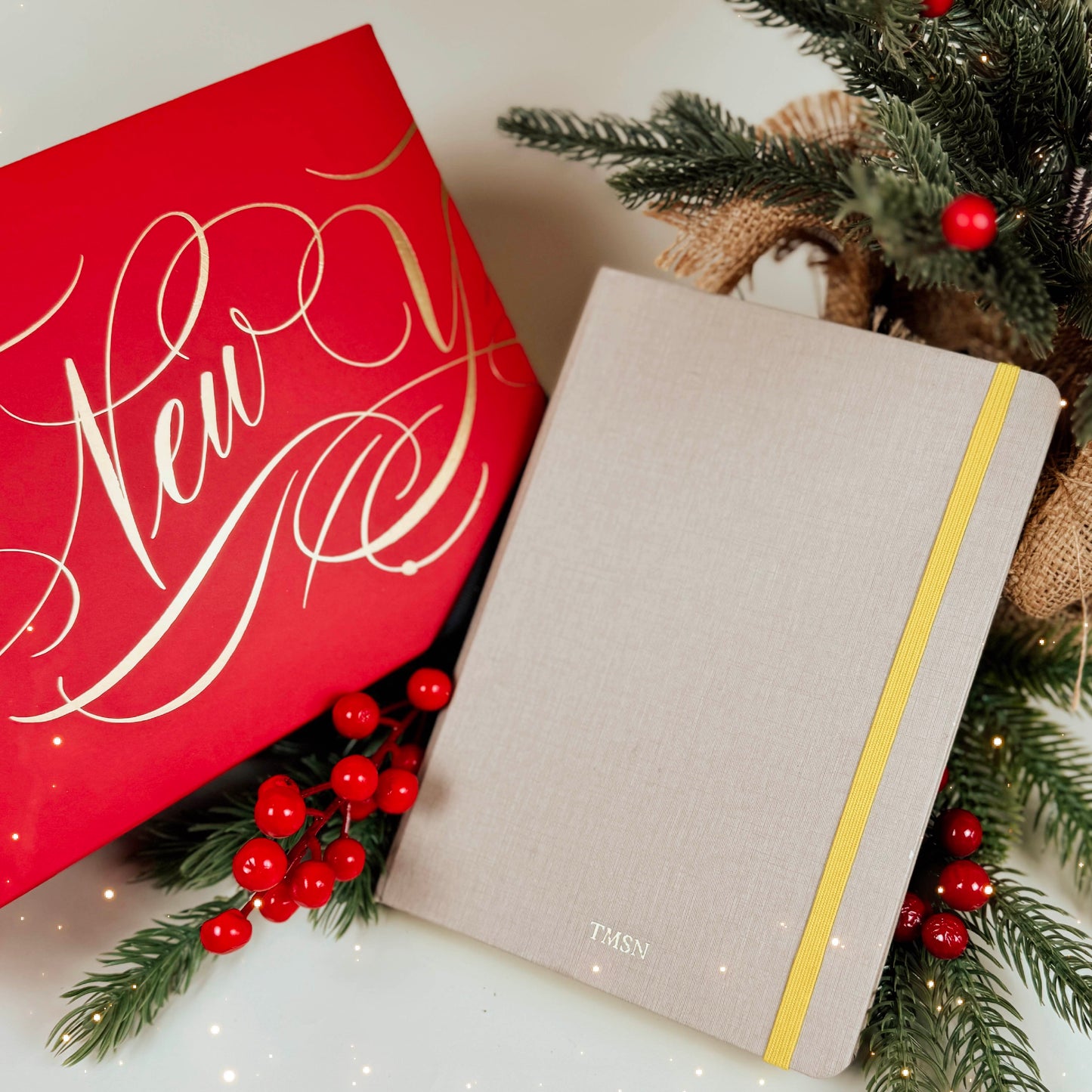 Gift Box Happy New Year Medium Red