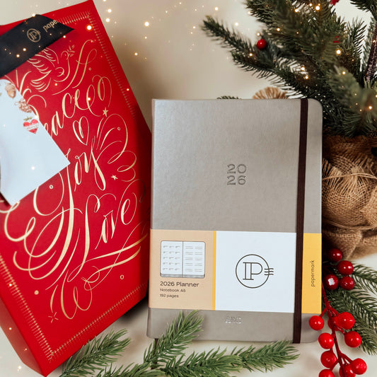 Holiday Collection Dated Planner Set Brown